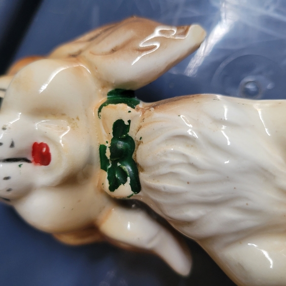 Commodore vintage glazed puppies dogs puppy dog salt and pepper shakers - Picture 10 of 13